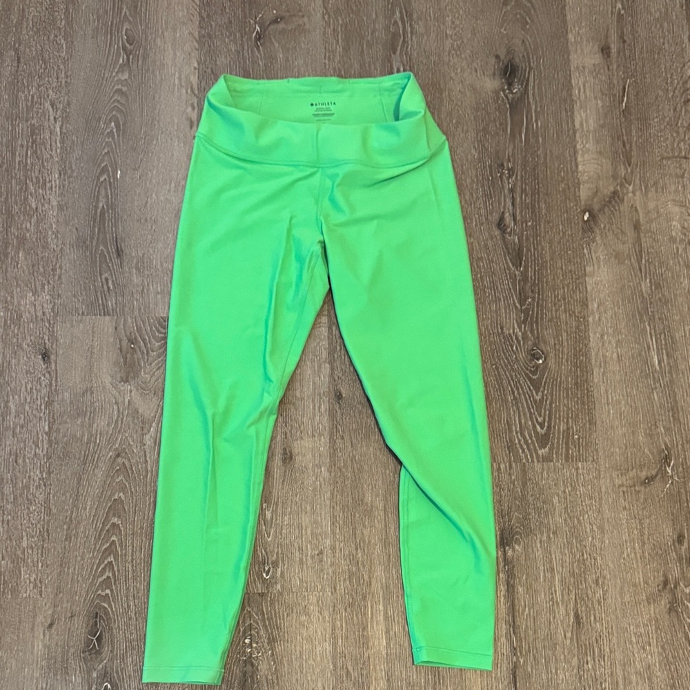 Athleta Vibrant Green Interval Leggings